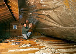 Radiant Barrier Attic Insulation in a Virginia home